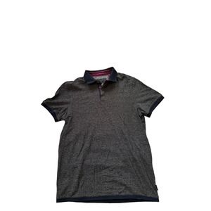 Ted Baker Navy/Gray Polo Short‎ Sleeve Shirt